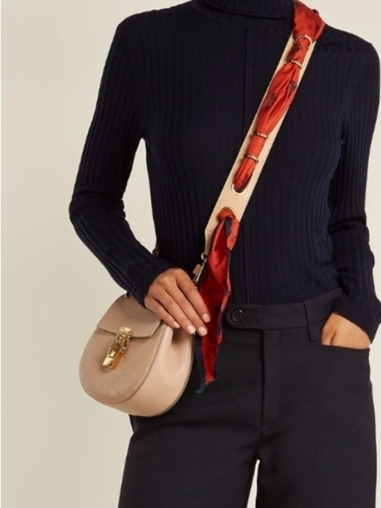 Chloe Accessories - Chloé RARE Calfskin Silk Scarf bag strap